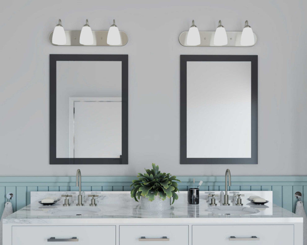 Gather Collection 3-Light Bath Light, Brushed Nickel