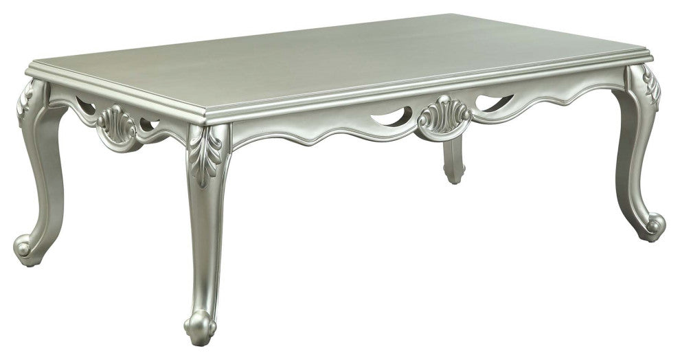 Wood Rectangular Coffee Table, Champagne