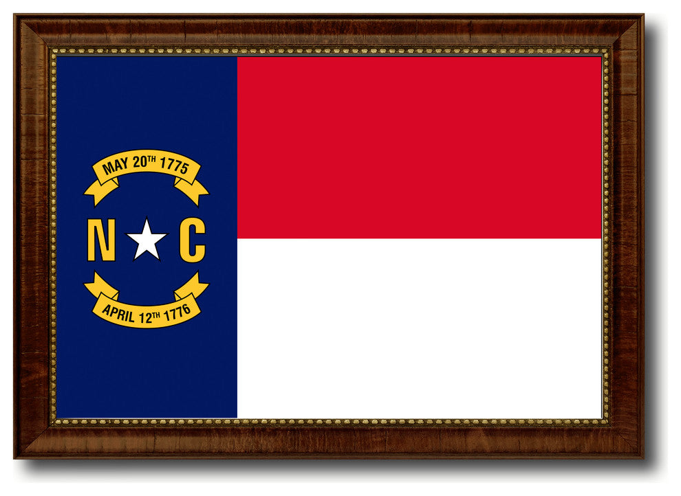 North Carolina State Flag Canvas Print, 19"x27"