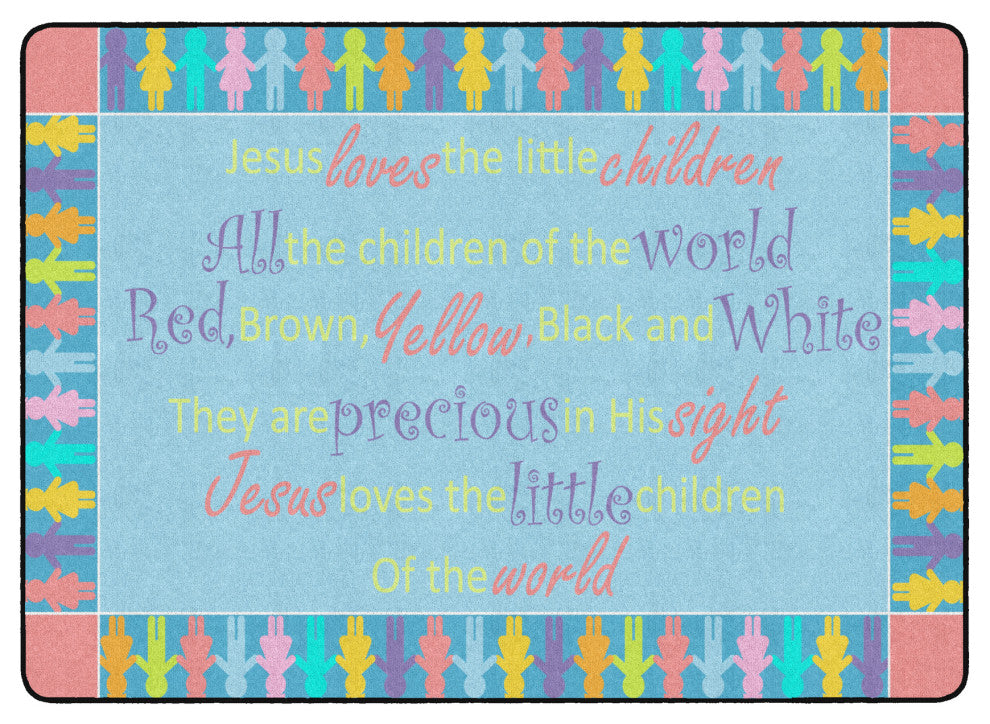 Flagship Carpets FA1302-32FS 6x8'4 All The Children In The World Rug
