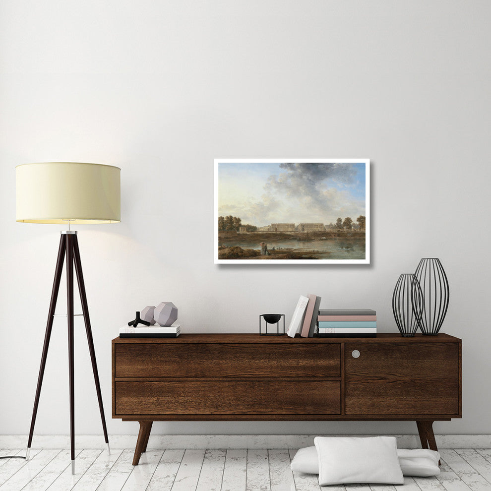 "A View of Place Louis XV" Print by Attributed to Alexandre-Jean Noel, 38"x26"