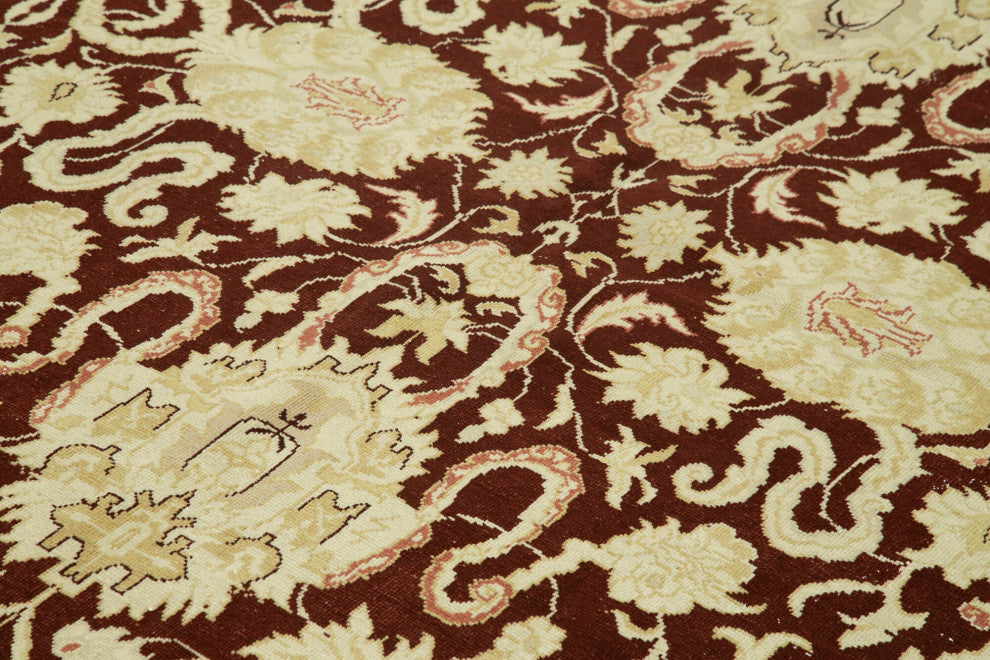 Rug N Carpet - Handwoven Oriental 9' 0" x 11' 7" One-of-a-Kind Oushak Area Rug