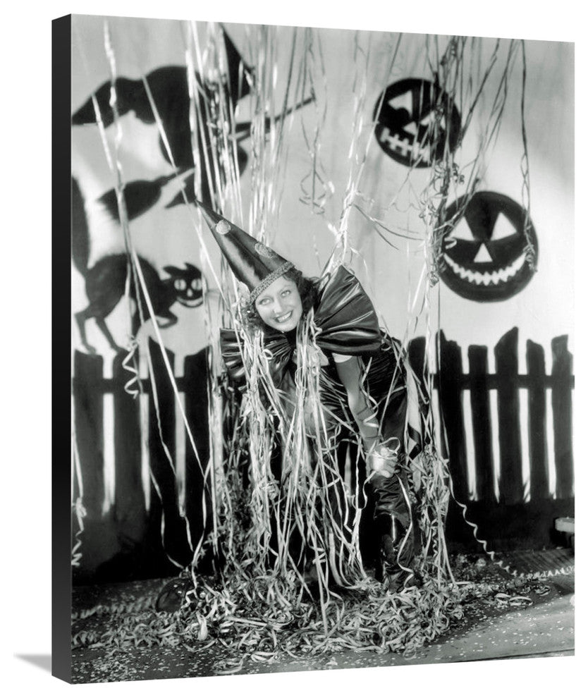 "Halloween - Joan Crawford" Canvas Giclee by Hollywood Photo Archive, 24"x30"