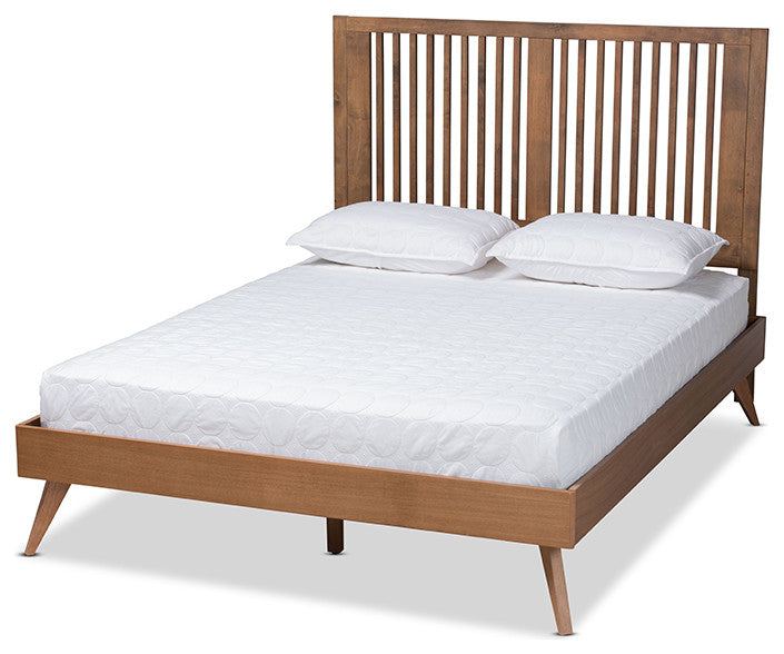 Stellett Modern Farmhouse Mission Wooden Platform Bed Collection, King