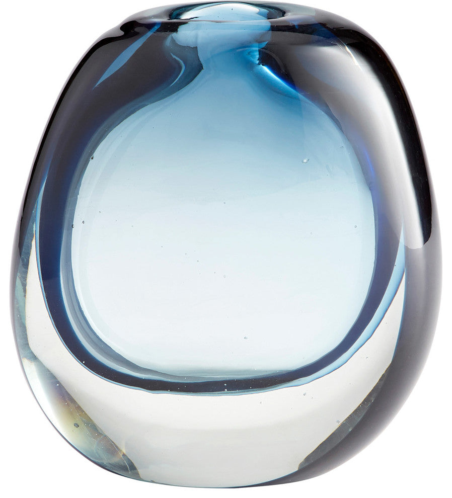 Cyan Jacinta Vase 10486, Blue