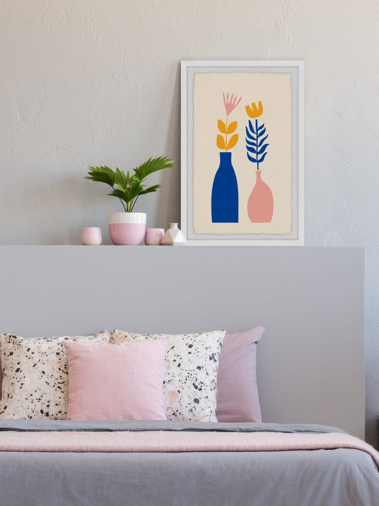 "Fern Vases" Framed Painting Print, 30x45