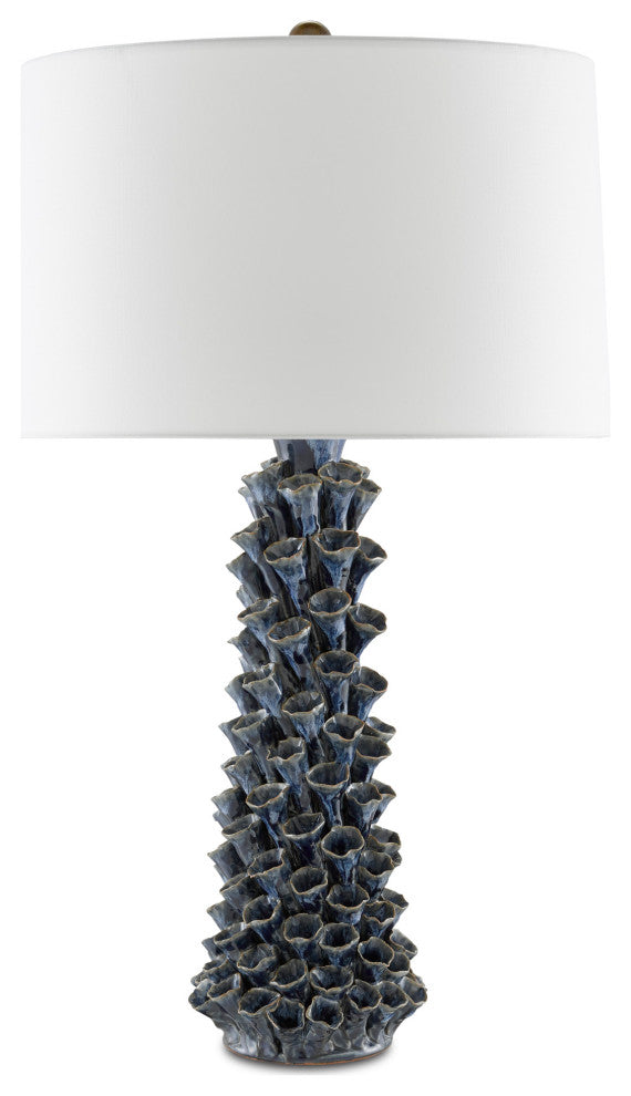 Sunken Blue Table Lamp