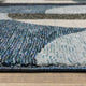 Sadie Art Deco Curved Layers Area Rug, Blue/Gray, 5'3"x7'3"