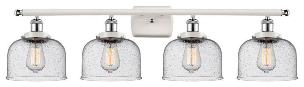 Innovations 916-4W-WPC-G74-LED 4-Light Vanity Light, White, Polished Chrome