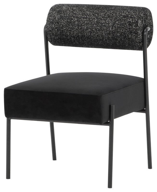 Marni Salt & Pepper Fabric Dining Chair
