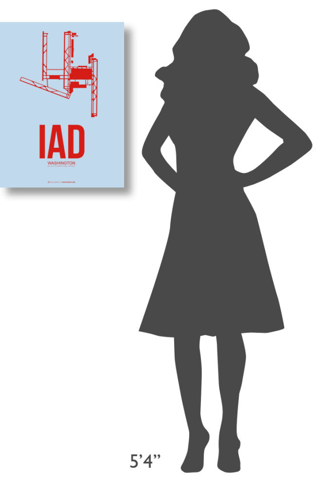 "IAD Washington Poster 2" Fine Art Print