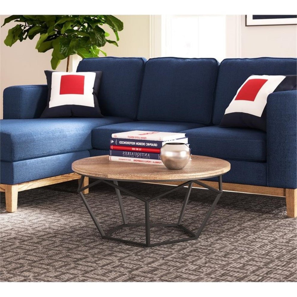 Tommy Hilfiger Avalon Round Coffee Table Brown