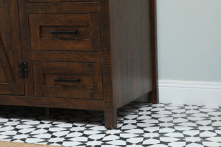 Home Living 19" Farmhouse Expresso-Light Bathroom Vanity