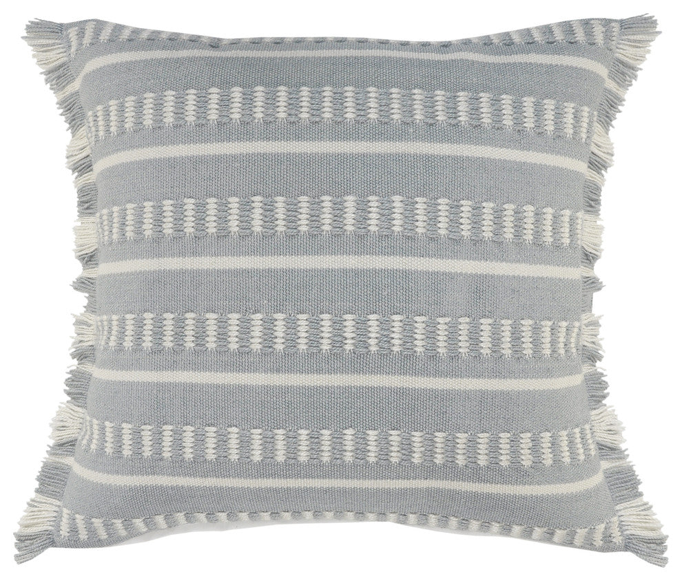 Dash Geometric Indoor Outdoor Throw Pillow, Blue/White