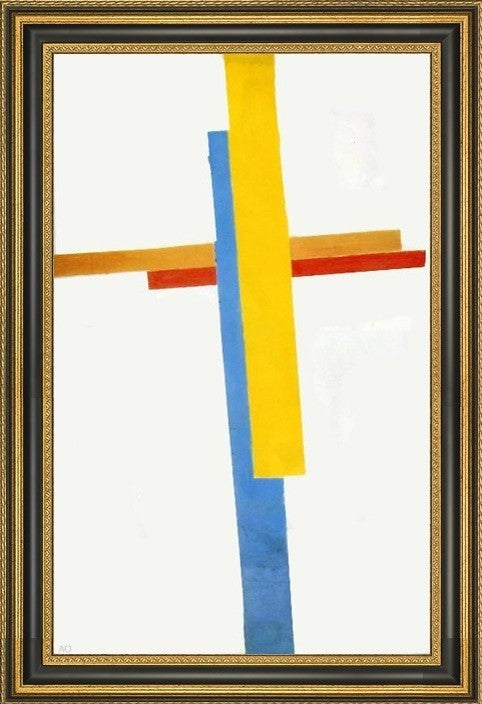 Kazimir Malevich Suprematism - 16" x 24" Framed Premium Canvas Print