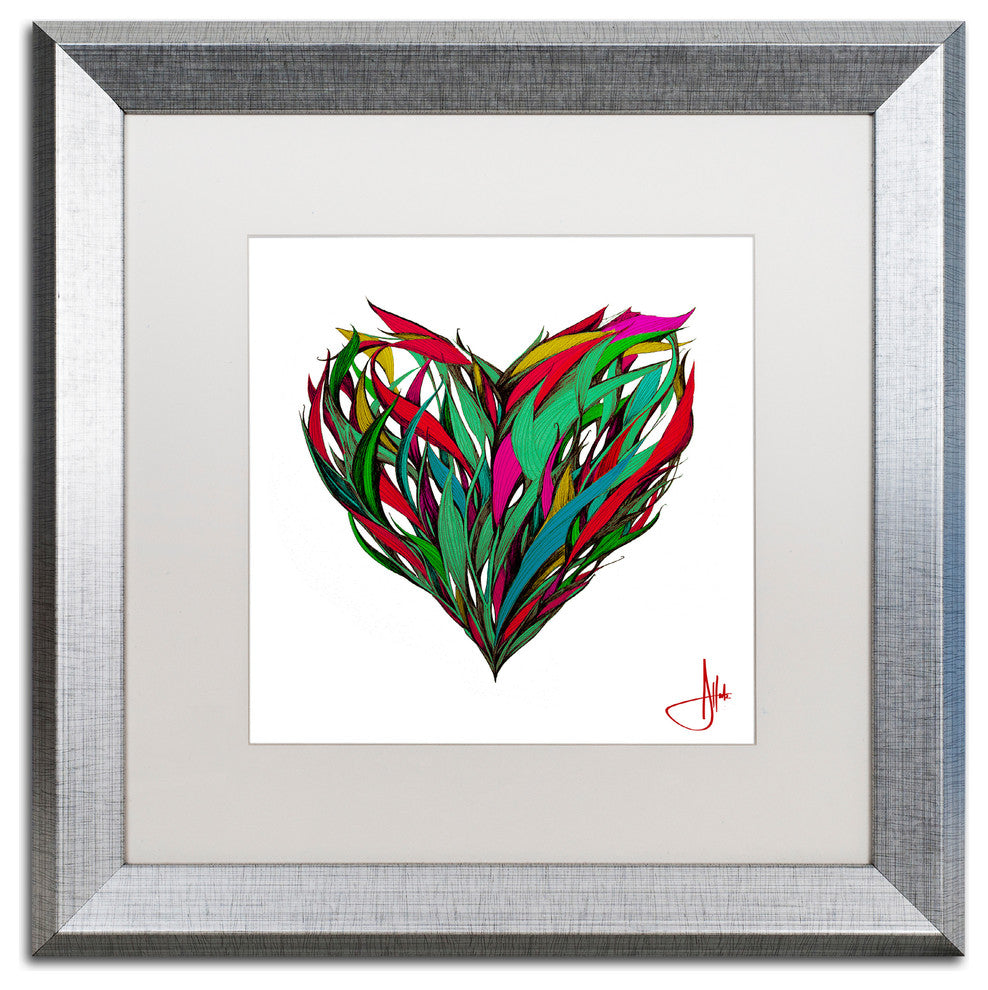 Marc Allante 'Seasons' Art, Silver Frame, White Mat, 16x16