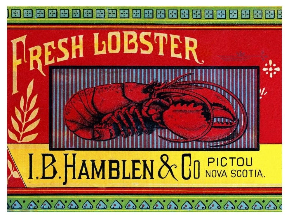"Fresh Lobster" Digital Paper Print by Retrolabel, 18"x14"