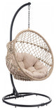 Rope Weave Beige Hanging Chair
