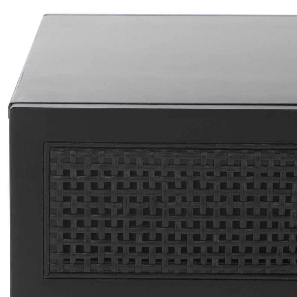 Safavieh Baisley 2 Drawer Coffee Table, Black