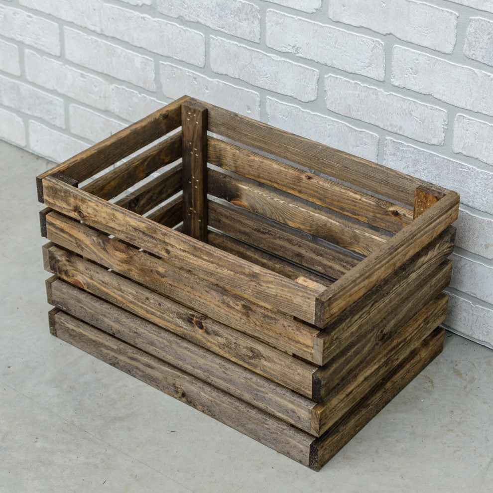 Chicory Large Solid Wood Crate Shelf