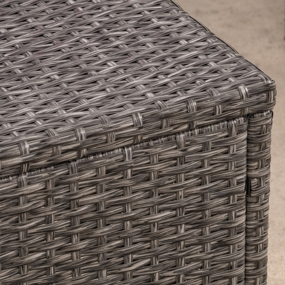 GDF Studio Venice Outdoor 4-Piece Wicker Sofa Set
