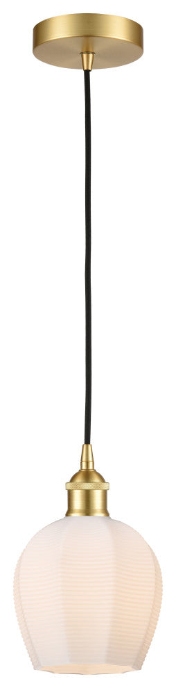 Innovations 616-1P-SG-G461-6 1-Light Mini Pendant, Satin Gold