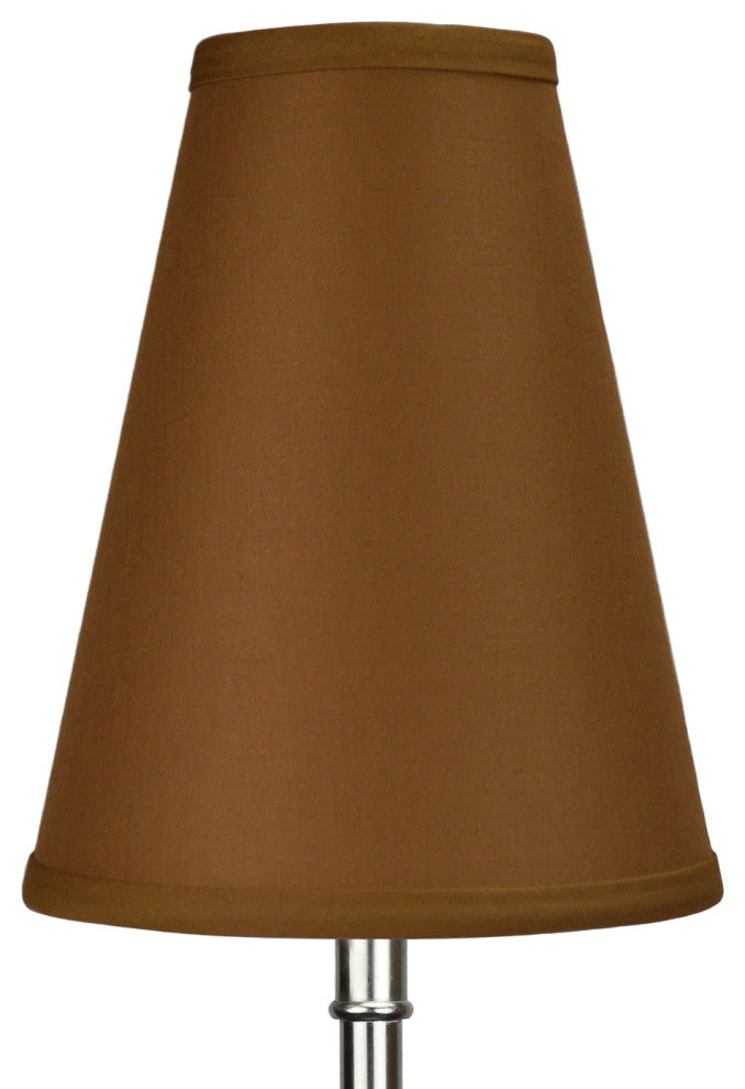 Fenchel Shades 4"x8"x10" Empire Lamp Shade, Linen Earth