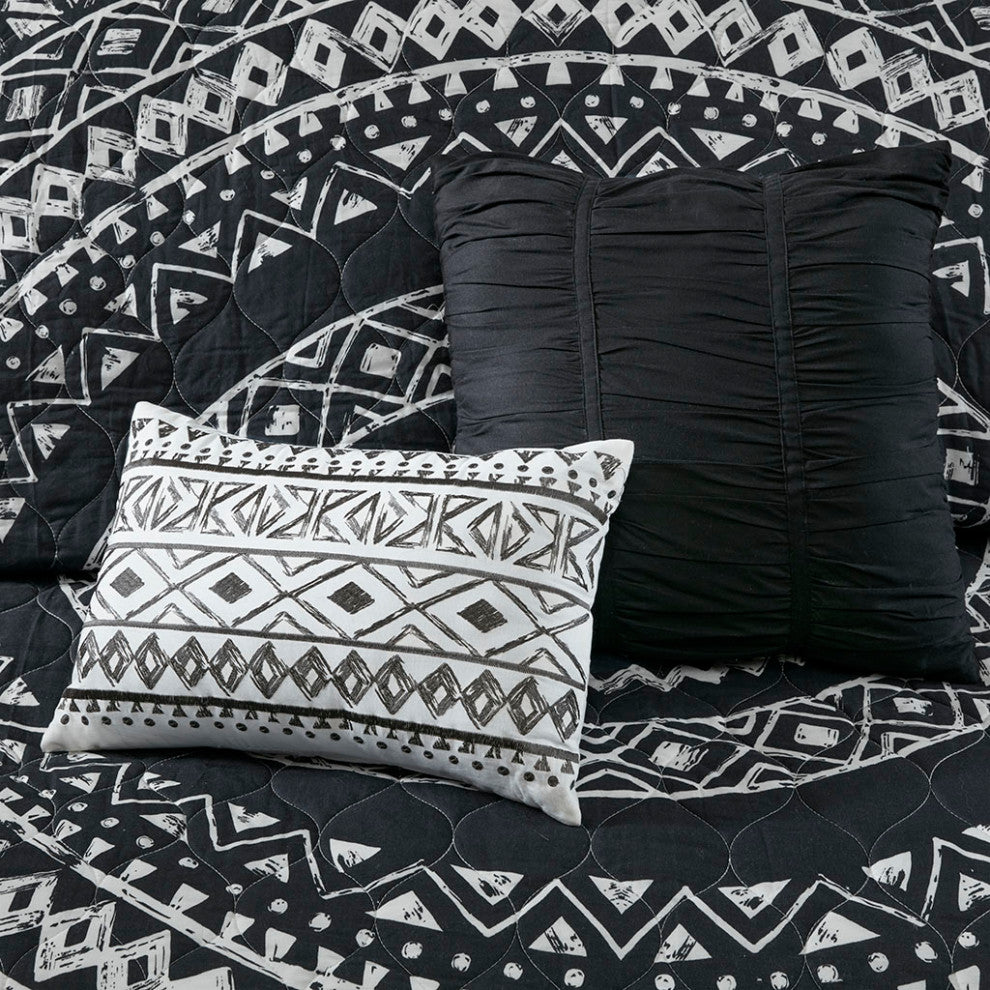 Urban Habitat Larisa 7 Piece Reversible Cotton Quilt Set