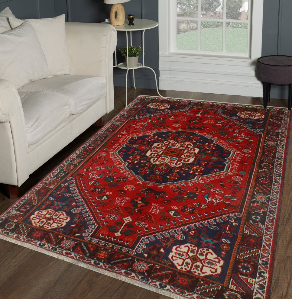 Fine Vintage Distressed Arlin Red Runner