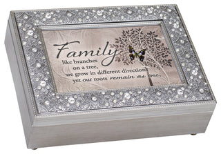 Music Keepsake Box, "Family Roots Remain As One"