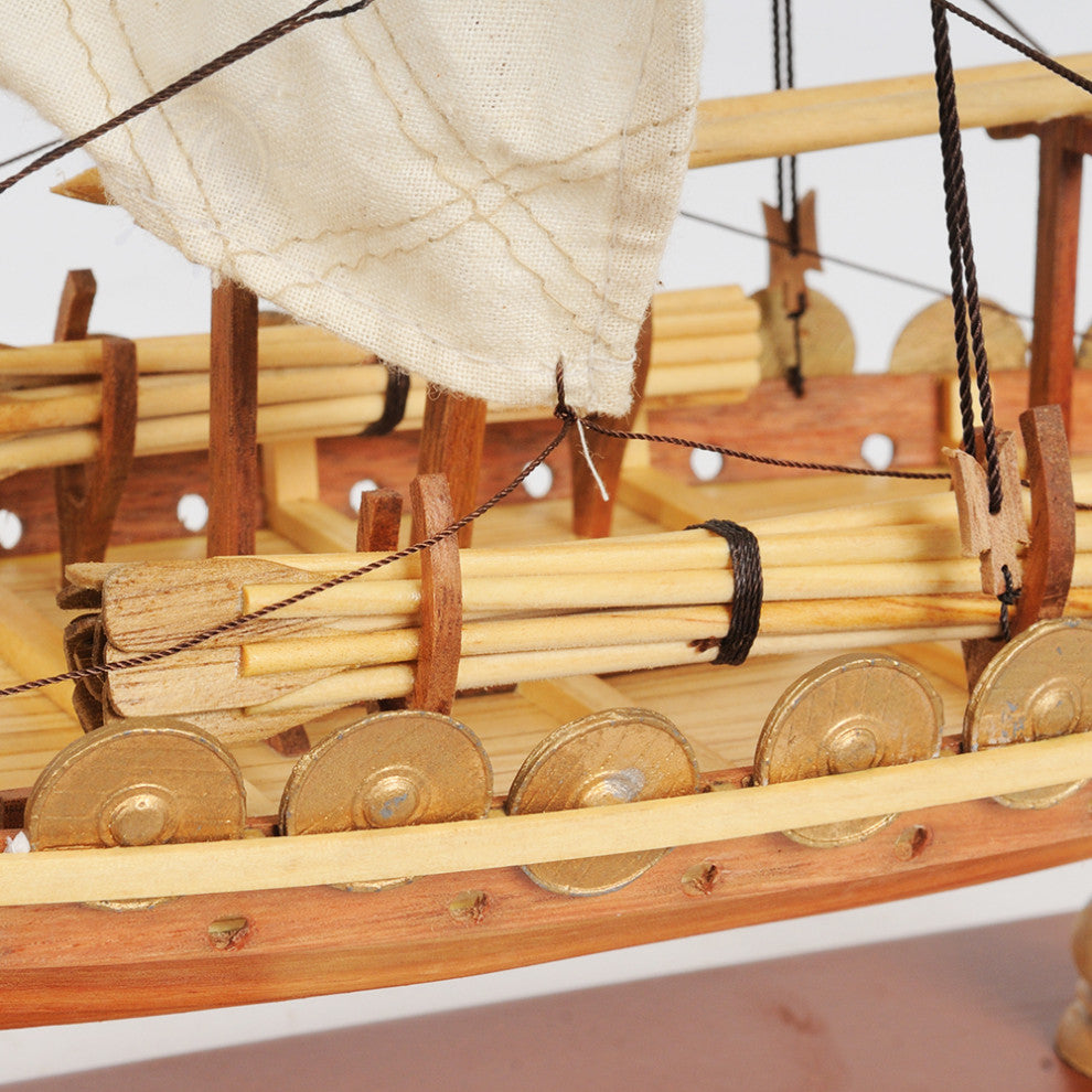 Viking Small Wooden Handcrafted boat model