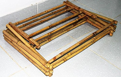 Bamboo Multi-tiers Laundry Drying Rack, 42"H x 29"W x 14"D