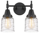 Innovations 447-2W-BK-G513-LED 2-Light Bath Vanity Light, Matte Black
