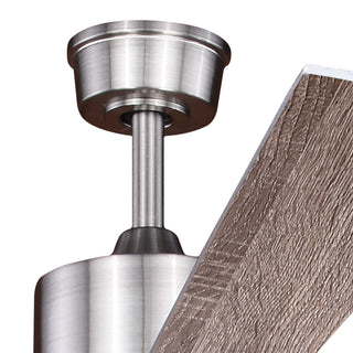 Wheelock 72" Ceiling Fan, Satin Nickel