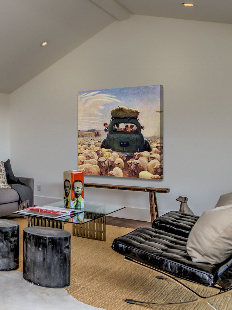 "Oregon or Bust" Painting Print on Canvas by John Clymer