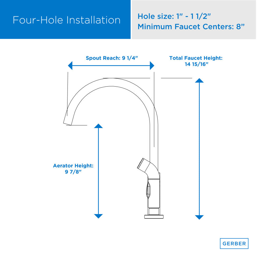 Parma Two Handle Bridge Kitchen Faucet With Sidespray, Stainless Steel