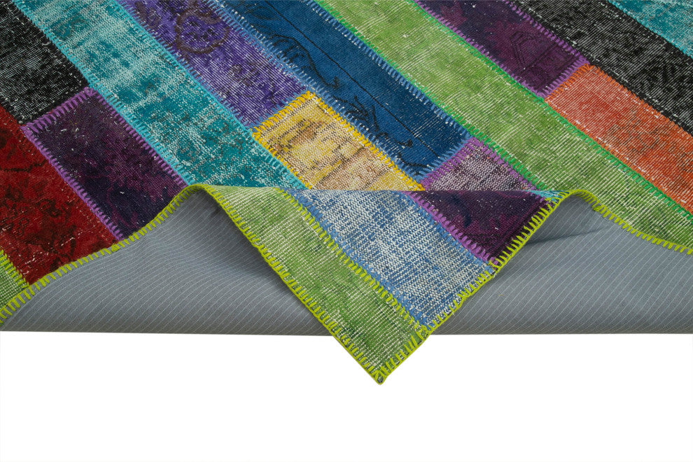Rug N Carpet - Handmade Anatolian 6' 8" x 9' 11" Antique Patchwork Area Rug
