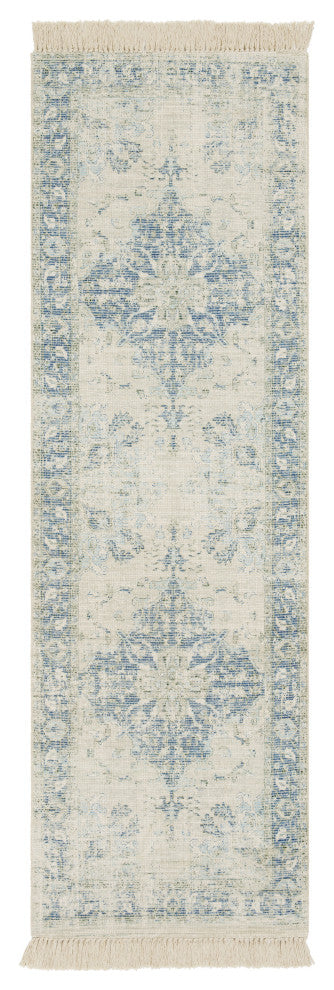 Surya Zainab ZAI-2300 6'x9' Rug, Sky Blue/Navy/Sage/Lime/Dark Green/White