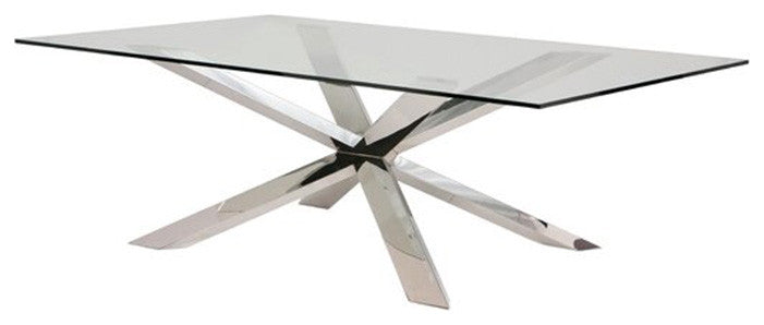 Culture Dining Table, Chrome