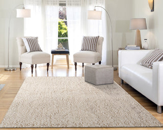 Quartz 27020-110 Area Rug, Ivory And Beige, 2'2"x7'7" Runner