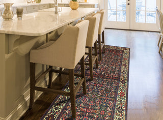 Fine Vintage Distressed Demet Charcoal/Ivory Runner, 3'4 x 9'5