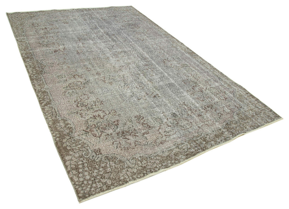 Rug N Carpet - Hand-knotted Turkish 5' 10" x 9' 2" Vintage Overdyed Area Rug