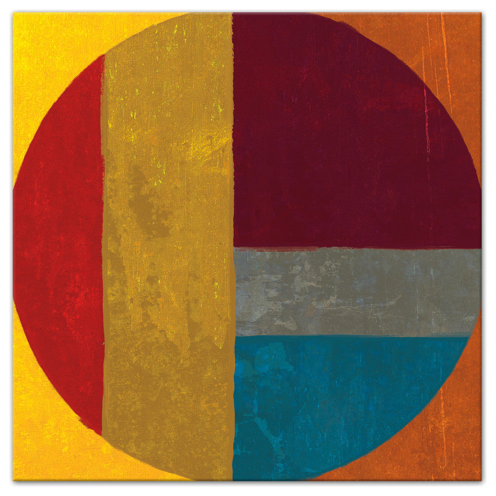 Red Circle 36x36 Canvas Wall Art