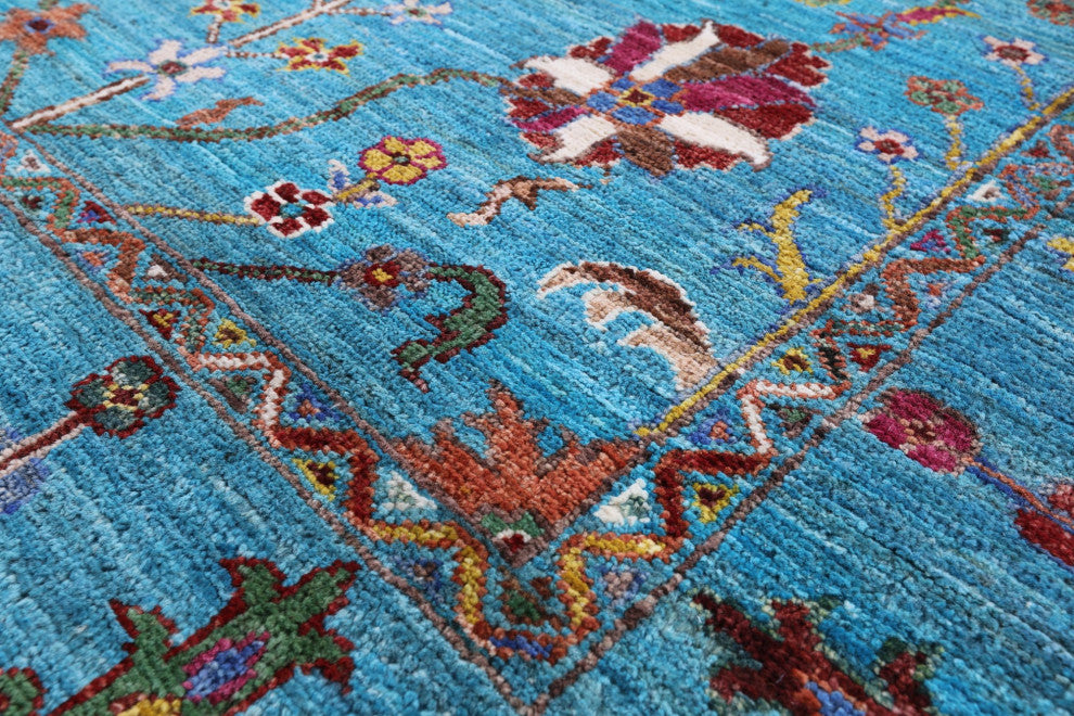 5' 7" X 8' 2" Persian Tabriz Hand Knotted Wool Rug Q8250