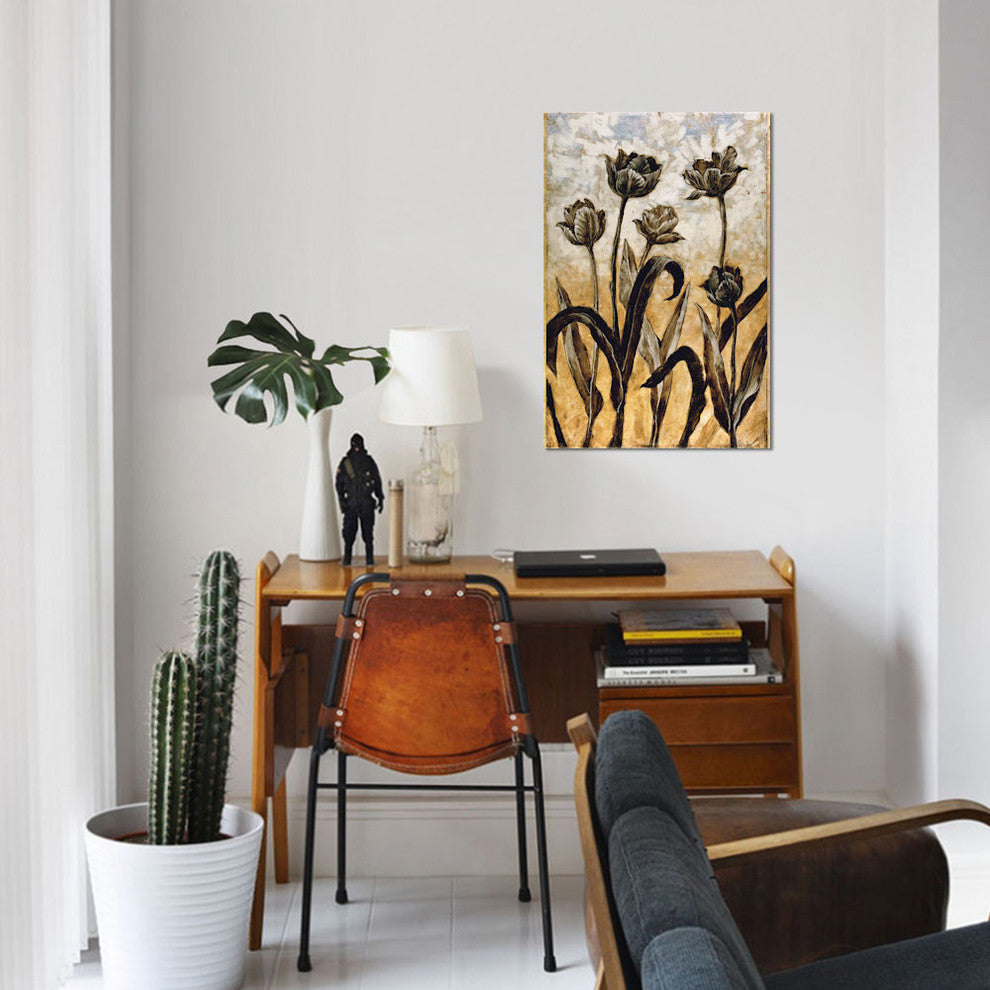 "Tulip Silhouette" by Erin Lange, Canvas Print, 18"x12"