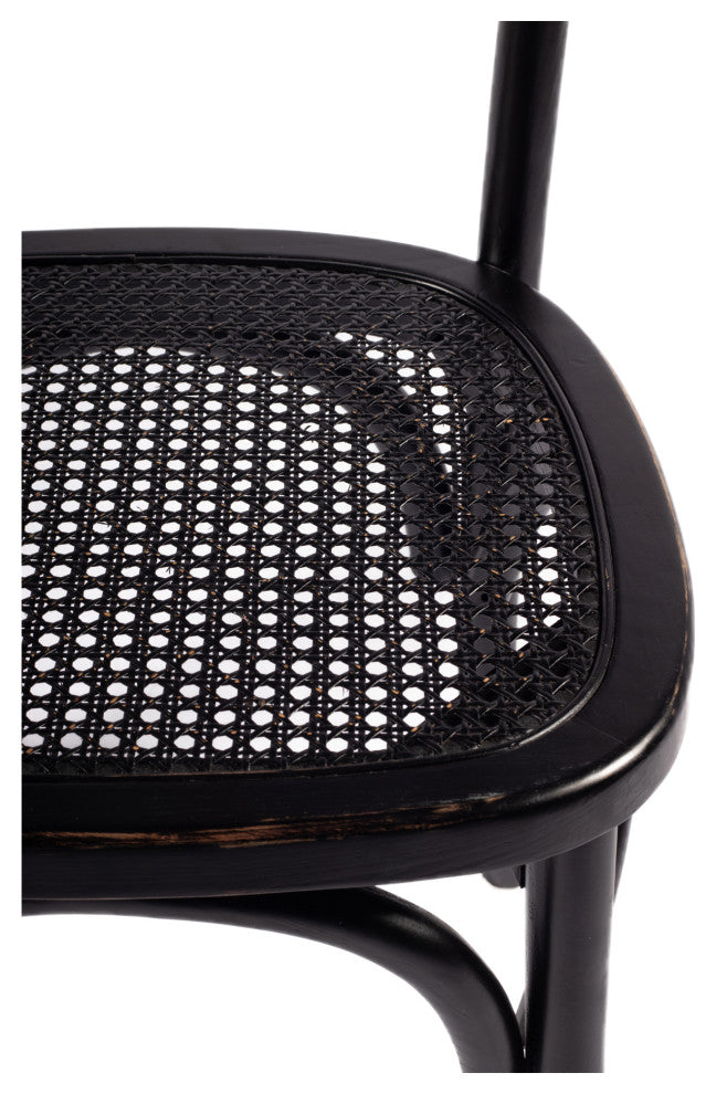 Rustic Churchill Dining Chair Antique Black - M2 - Black