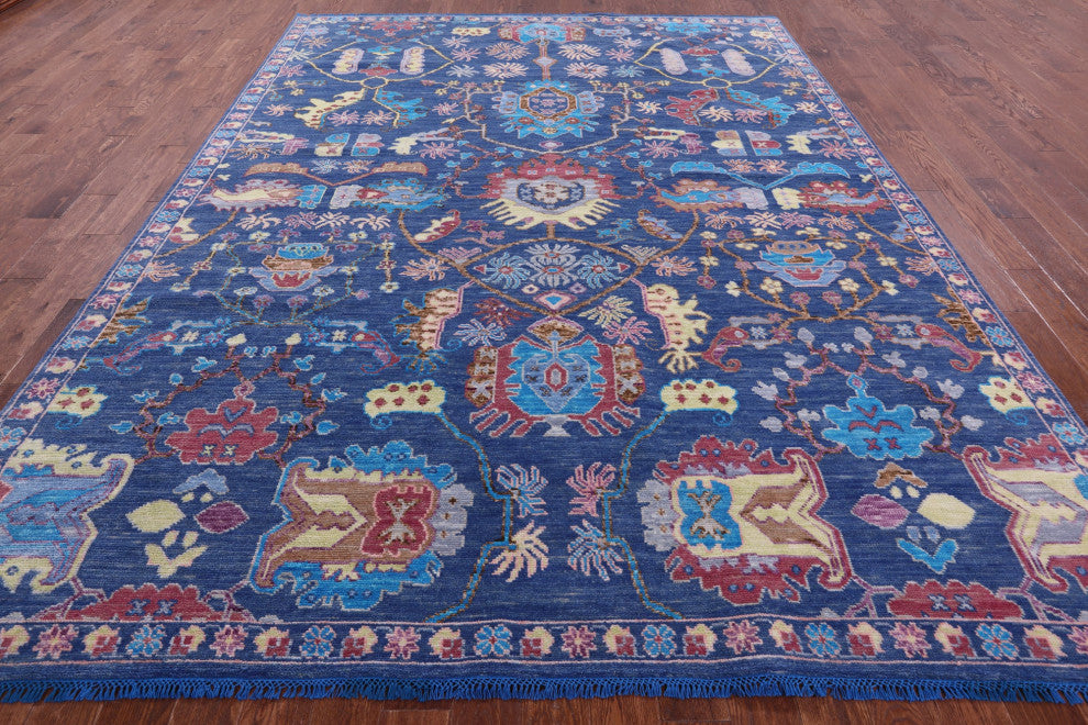 9' 1" X 12' 0" Handmade Persian Fine Serapi Wool Rug - Q15842