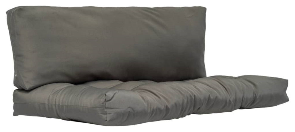 vidaXL Pallet Cushions 2 pcs Gray Fabric