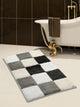 Bath Rug Cotton, 36"x24", Gray Multi, GSF 195, Pattern Dice
