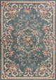 Avalon 5602 Slate Blue Aubusson Rug, 5'3"x7'7"